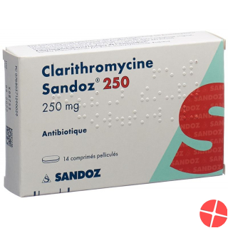 Clarithromycin Sandoz Filmtabletten 250mg 14 Stück