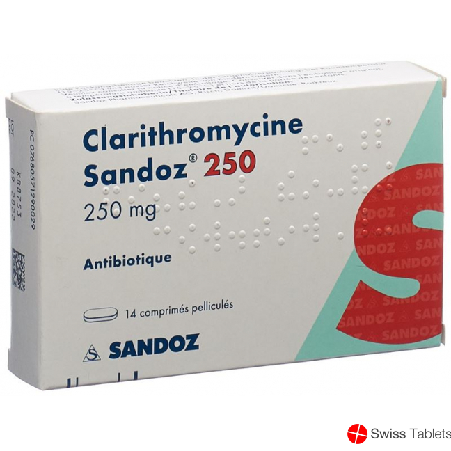 Clarithromycin Sandoz Filmtabletten 250mg 14 Stück buy online