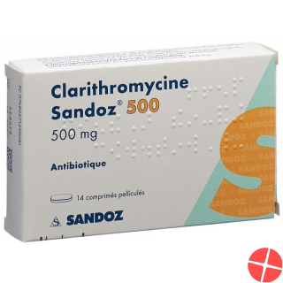 Clarithromycin Sandoz Filmtabletten 500mg 14 Stück