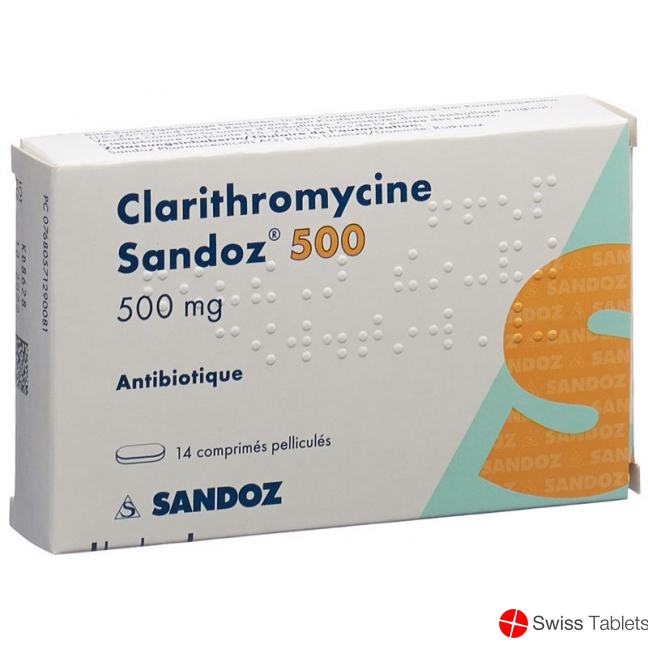 Clarithromycin Sandoz Filmtabletten 500mg 14 Stück buy online Clarithromycin Sandoz Filmtabletten 500mg 14 Stück buy online