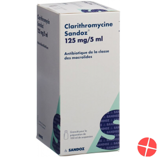 Clarithromycin Sandoz Suspension 125mg/5ml 100ml