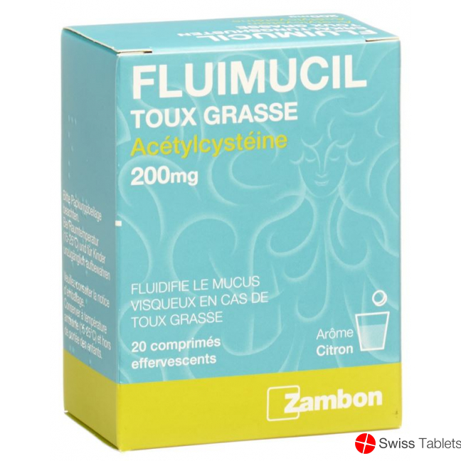Fluimucil 200mg 20 Brausetabletten buy online