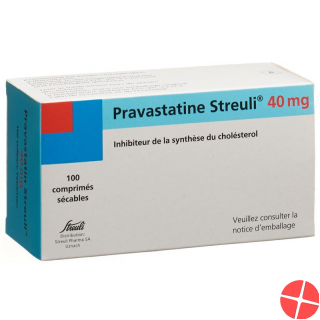 Pravastatin Streuli Tabletten 40mg 100 Stück
