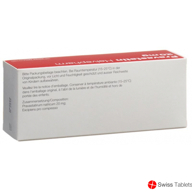 Pravastatin Zentiva Tabletten 20mg 100 Stück buy online