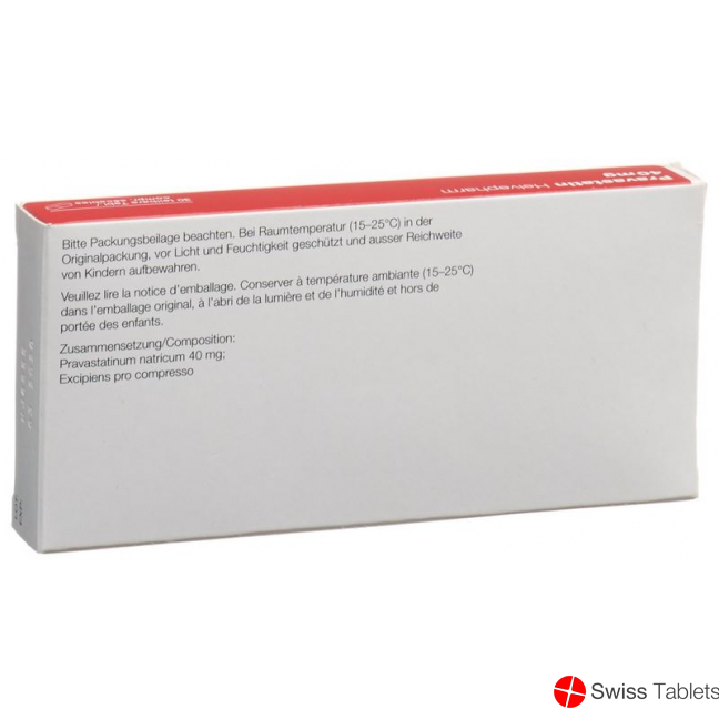 Pravastatin Helvepharm Tabletten 40mg 30 Stück buy online