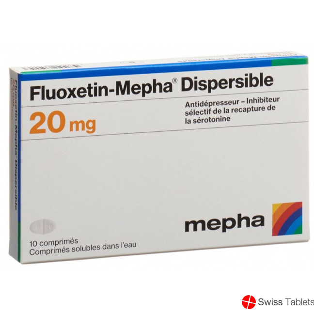 Fluoxetin Mepha Dispersible Tabletten 20mg 10 Stück buy online