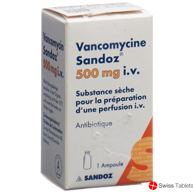 Vancomycin Sandoz Trockensubstanz 500mg i.v. Durchstechflasche buy online