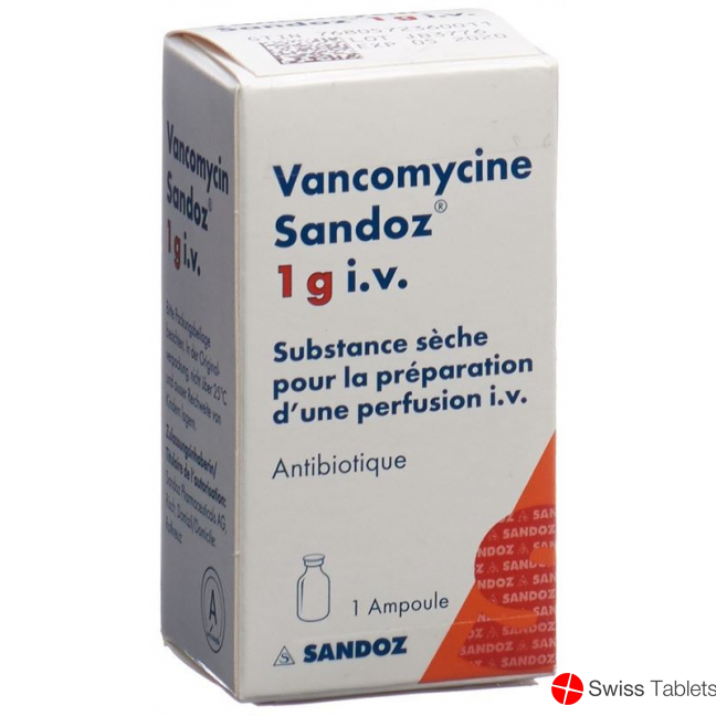 Vancomycin Sandoz Trockensubstanz 1g i.v. Durchstechflasche buy online