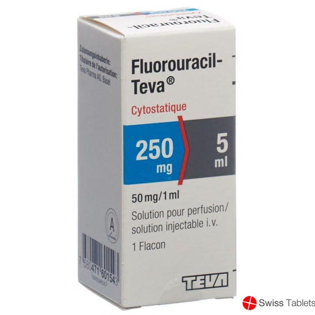 Fluorouracil Teva 250mg/5ml Durchstechflasche 5ml buy online