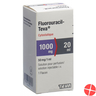 Fluorouracil Teva 1000mg/20ml Durchstechflasche 20ml