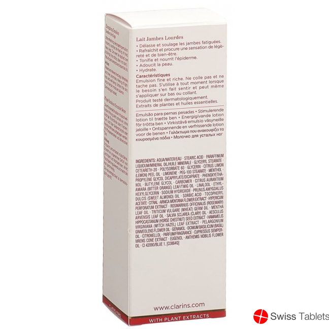 Clarins Corps Lait Jambes Lourdes 125ml buy online