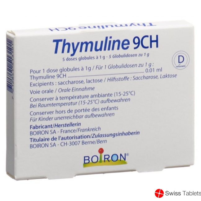 Boiron Thymuline Globuli C 9 5x1 Dos buy online