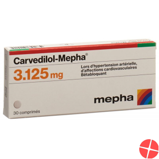 Carvedilol Mepha Tabletten 3.125mg 30 Stück