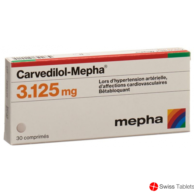 Carvedilol Mepha Tabletten 3.125mg 30 Stück buy online