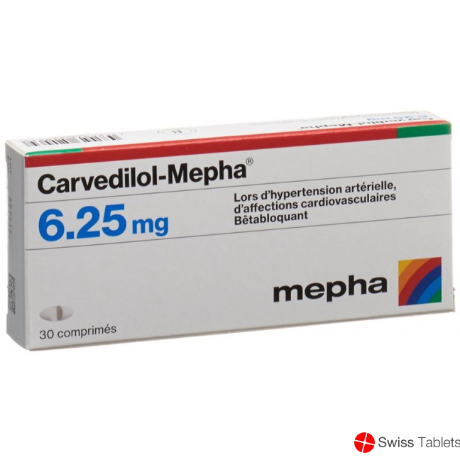 Carvedilol Mepha Tabletten 6.25mg 30 Stück buy online