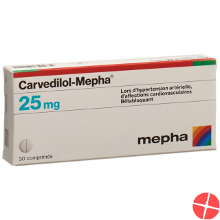 Carvedilol Mepha Tabletten 25mg 30 Stück
