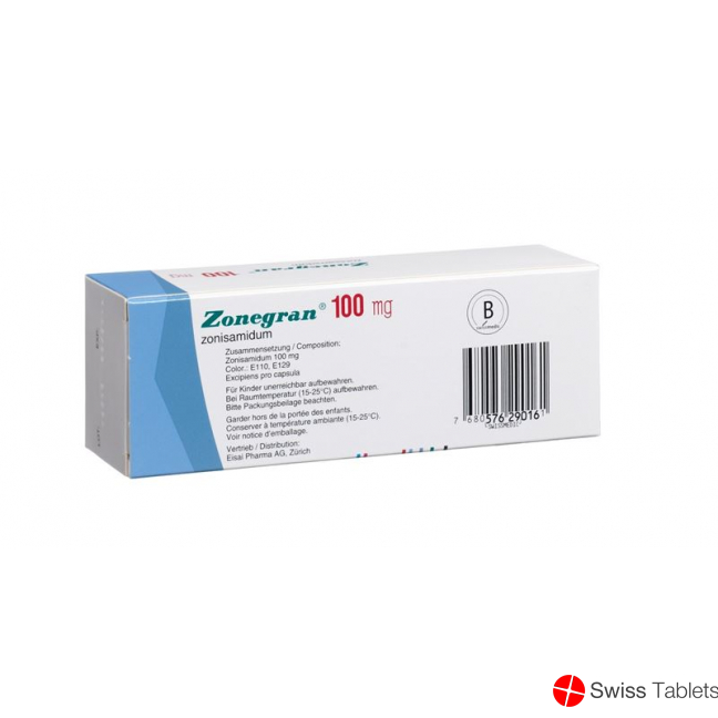 Zonegran Kapseln 100mg 56 Stück buy online