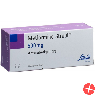Metformin Streuli Filmtabletten 500mg 50 Stück