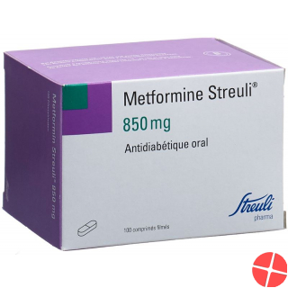 Metformin Streuli Filmtabletten 850mg 100 Stück