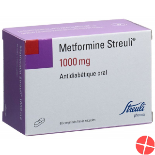Metformin Streuli Filmtabletten 1000mg 60 Stück