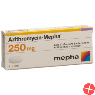 Azithromycin Mepha 250 Lactabs 250mg 4 Stück
