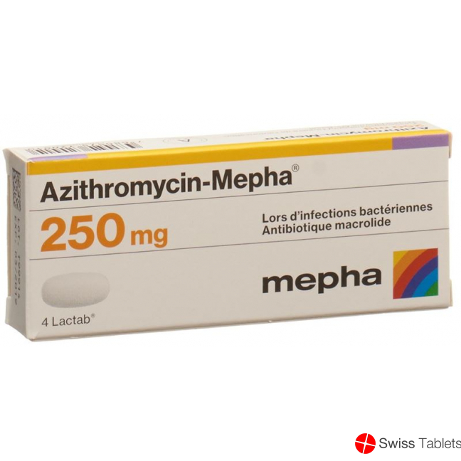 Azithromycin Mepha 250 Lactabs 250mg 4 Stück buy online