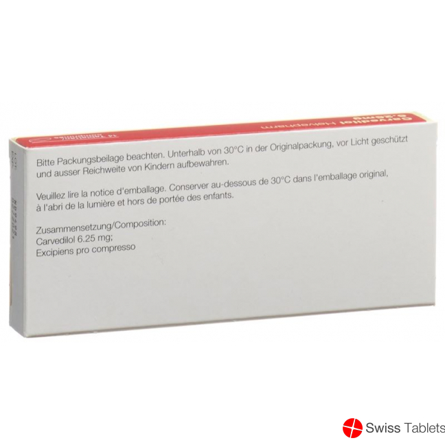 Carvedilol Helvepharm Tabletten 6.25mg 14 Stück buy online