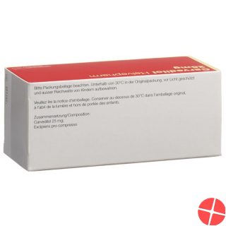 Carvedilol Helvepharm Tabletten 25mg 100 Stück