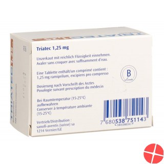 Triatec Tabletten 1.25mg 100 Stück