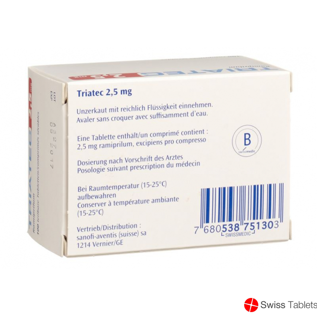 Triatec 2.5 Tabletten 2.5mg 100 Stück buy online