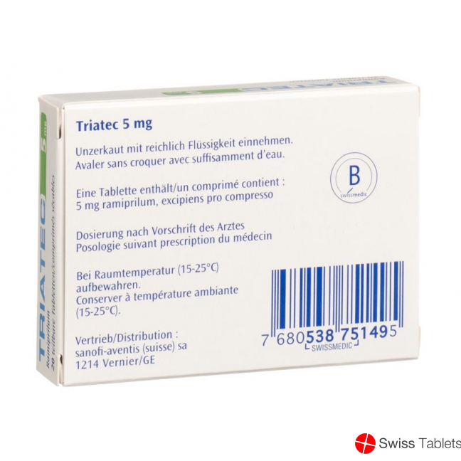 Triatec 5 Tabletten 5mg 20 Stück buy online