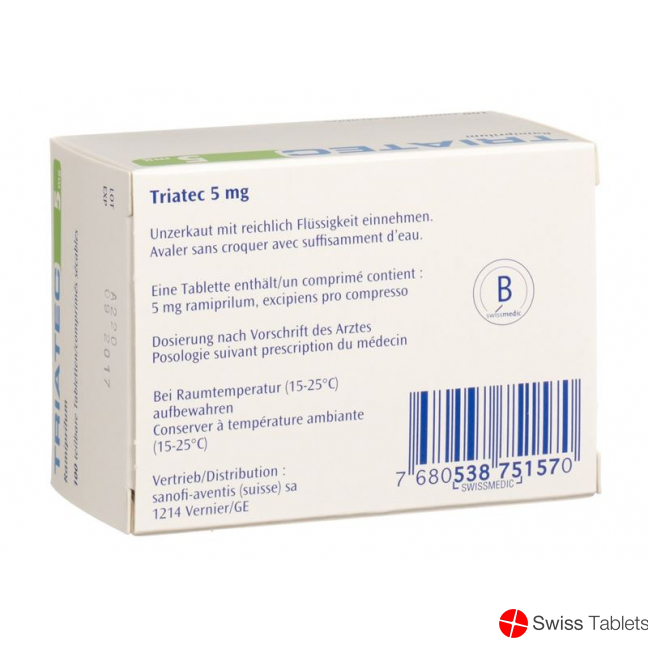 Triatec 5 Tabletten 5mg 100 Stück buy online