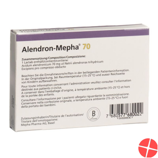 Alendron Mepha 70 Lactabs 70mg 4 Stück