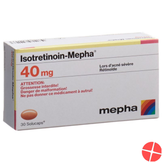 Isotretinoin Mepha Solucaps 40mg 30 Stück