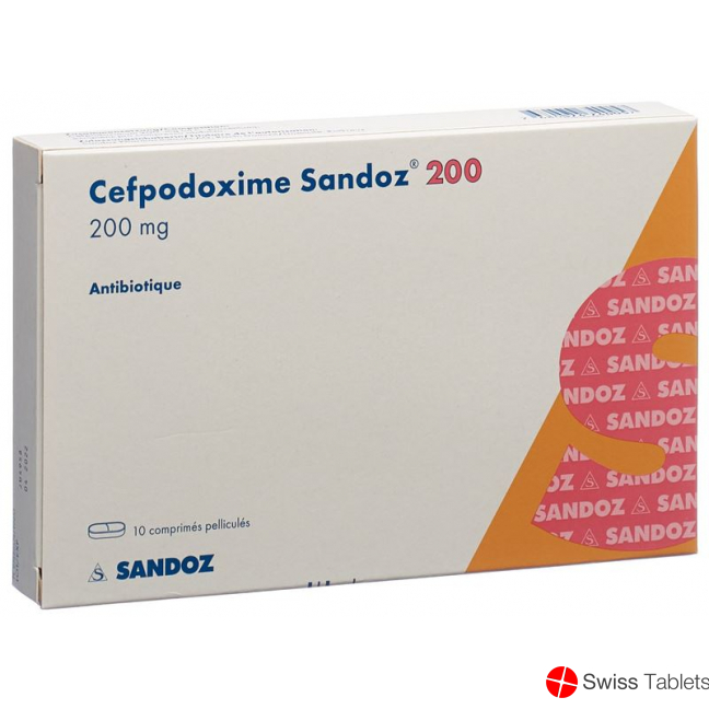 Cefpodoxim Sandoz Filmtabletten 200mg 10 Stück buy online