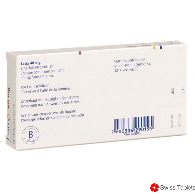 Lasix Tabletten 40mg 12 Stück buy online