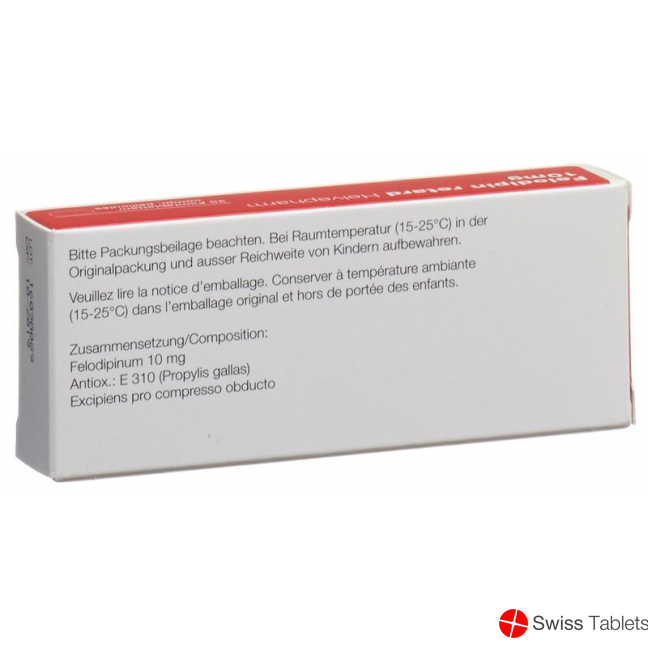 Felodipin Helvepharm Retard Filmtabletten 10mg 20 Stück buy online