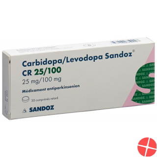Carbidopa/levodopa Sandoz Cr Tabletten 25/100mg 30 Stück