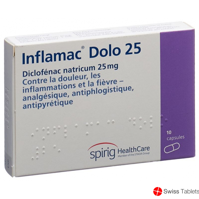 Inflamac Dolo 25mg 10 Kapseln buy online