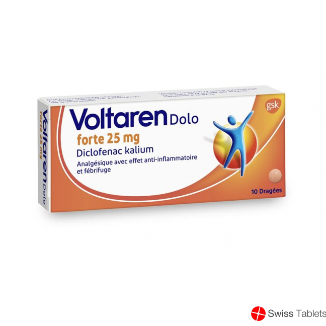 Voltaren Dolo Forte 25mg 10 Dragées buy online