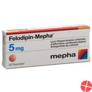 Felodipin Mepha Depotabs 5mg 20 Stück