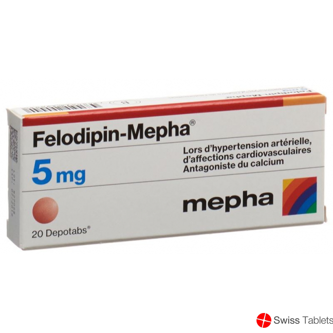 Felodipin Mepha Depotabs 5mg 20 Stück buy online