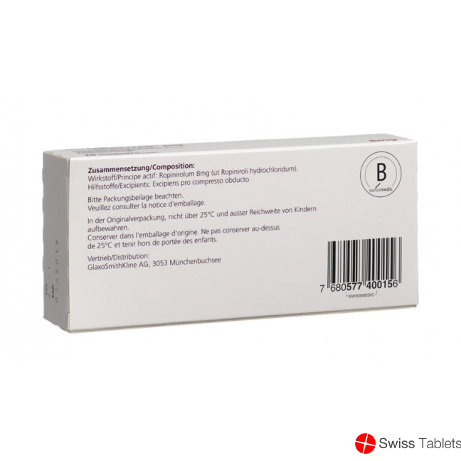 Requip Modutab Filmtabletten 8mg 28 Stück buy online