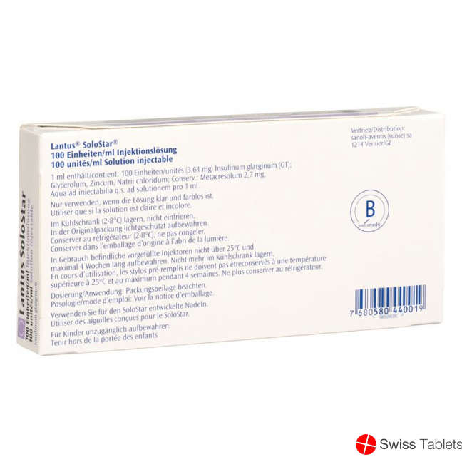 Lantus Solostar Pen Injektionslösung 5x 3ml buy online