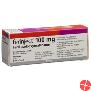 Ferinject Injektionslösung 100mg/2ml 5 Durchstechflaschen 2ml