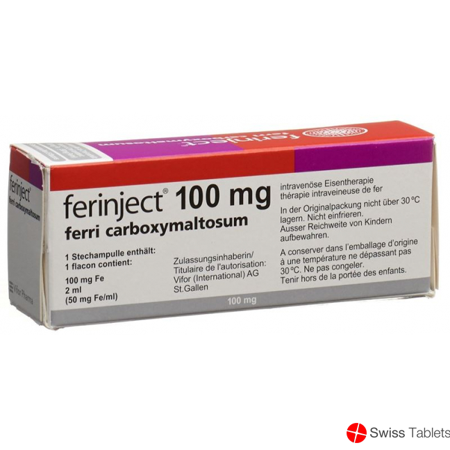 Ferinject Injektionslösung 100mg/2ml 5 Durchstechflaschen 2ml buy online