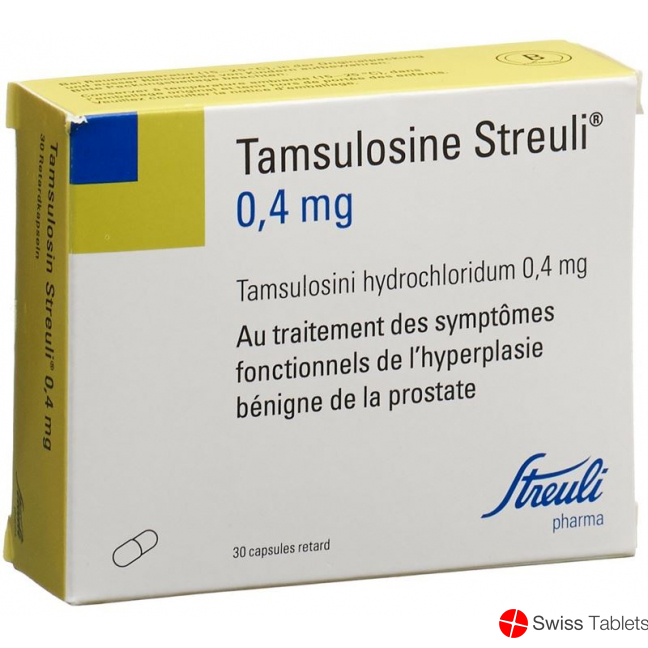 Tamsulosin Streuli Retard Kapseln 0.4mg 30 Stück buy online