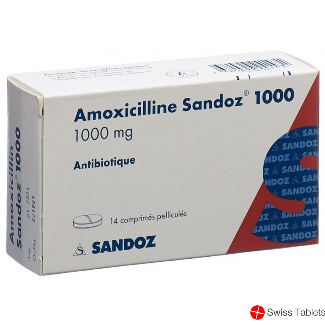 Amoxicillin Sandoz Filmtabletten 1000mg 14 Stück buy online