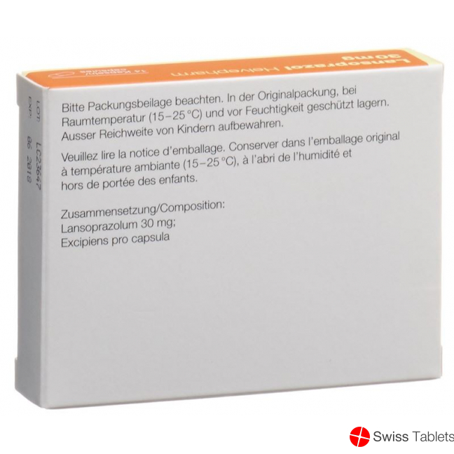 Lansoprazol Helvepharm Kapseln 30mg 14 Stück buy online