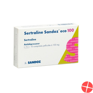 Sertralin Sandoz 100 mg 10 tablets